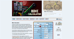 Desktop Screenshot of bikecalculator.com